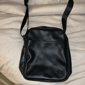 Fred Perry Black Pique Side Bag
